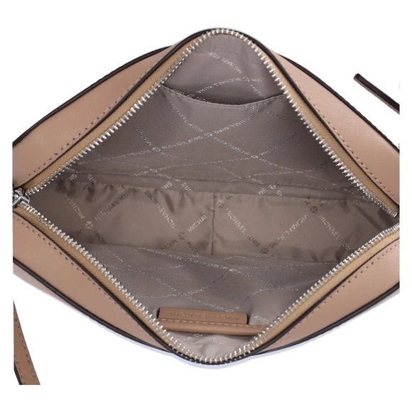 Michael Kors Jet Set Large East West Saffiano Leather Crossbody Bag Camel - Picture 10 of 10